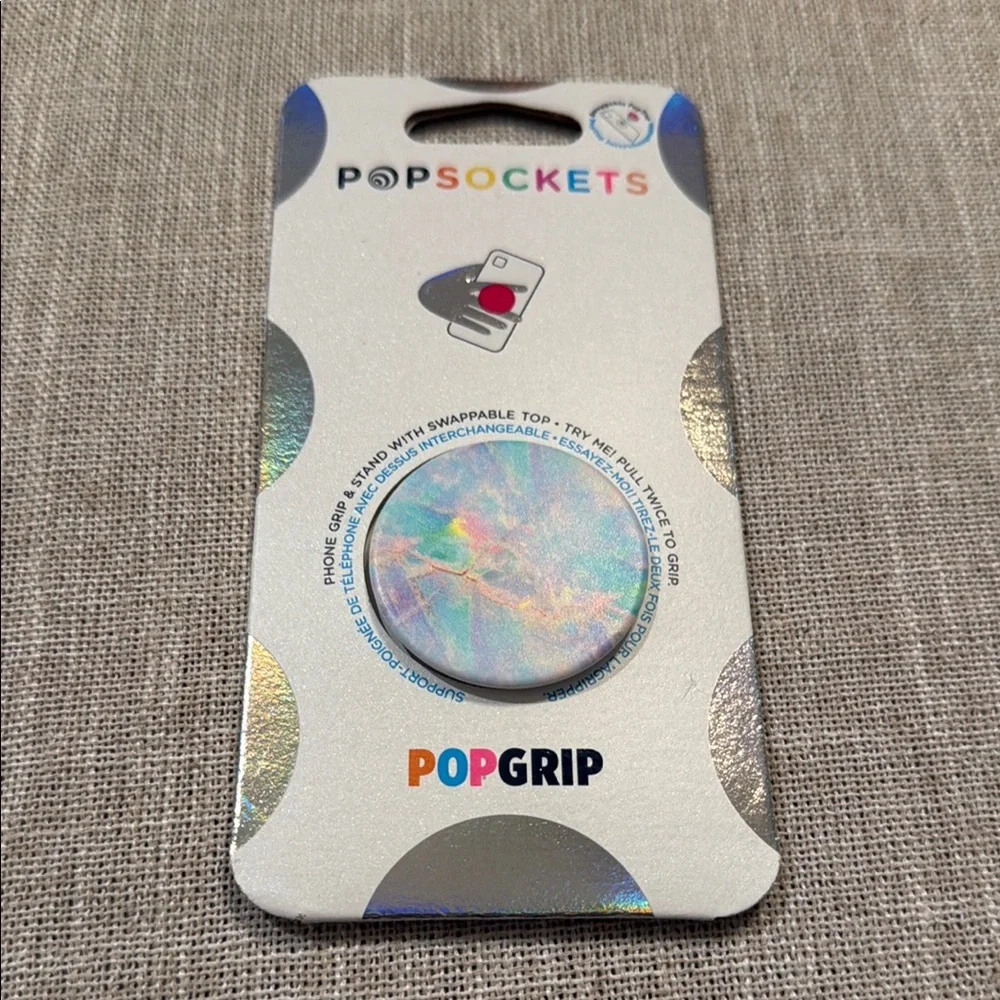 PopSocket Silver Phone Grip Cover